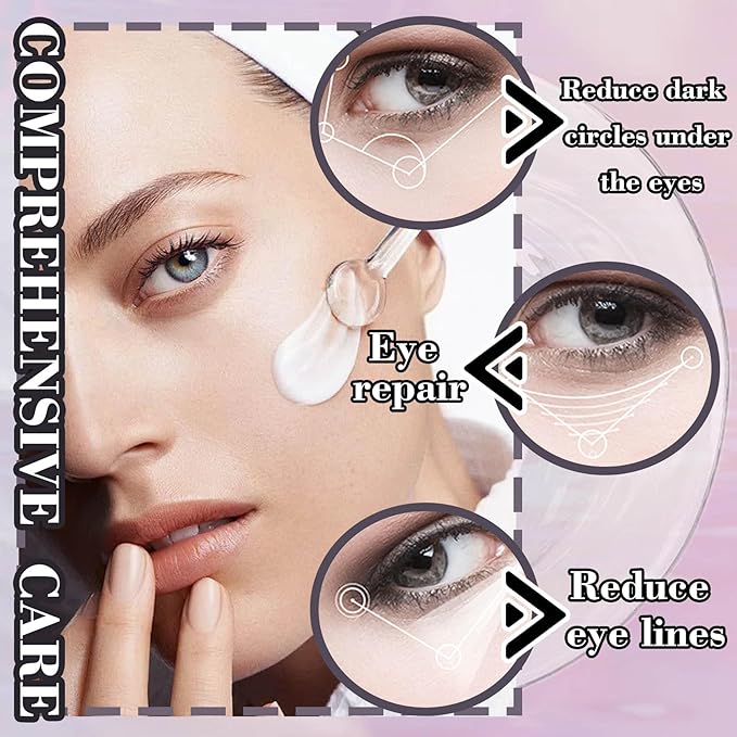 Moisturizer Retinol Eye Cream for Men & Women,Gentle Daily Face Retinol Cream,Long-lasting Day and Night Hydrating Eye Cream for Dark Circles,Puffiness and Bags Under Eyes-Velvo Beauty