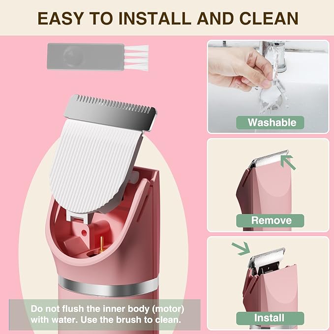 Bikini Trimmer Women Electric Razor for Pubic Hair Women's Foil Shaver Rechargeable Shaver-Velvo Beauty