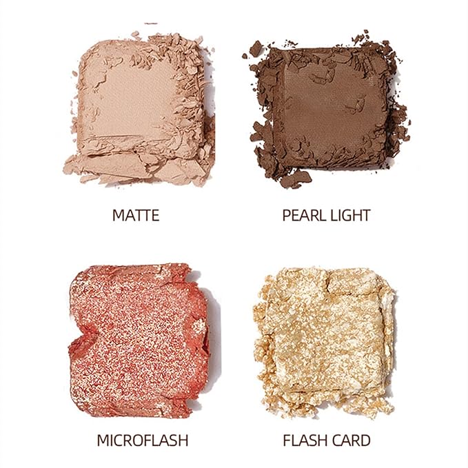 Mattew Eyeshadow Palette 9 Colors Cool Toned Matte Glitter Eyeshadow Palette (Color 02)-Velvo Beauty