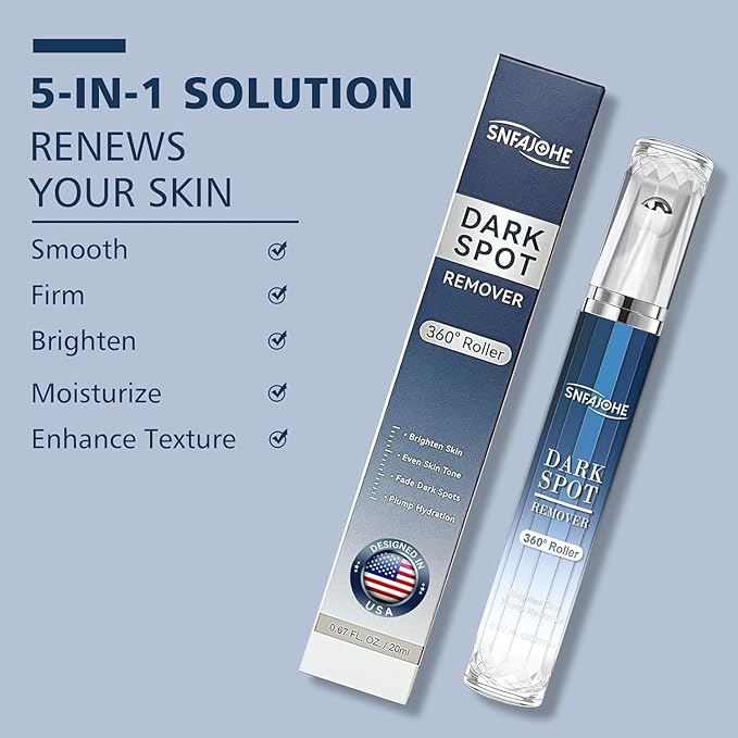 Dark Spot Remover for Face and Body - Dark Spot Advanced Corrector Serum for Melasma, Age Spots, Freckles & Sun Spots, with 360° Roller for All Skin Types-Velvo Beauty