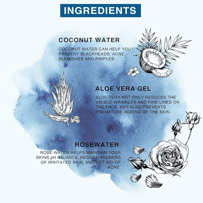 | Face & Body Mist Spray - Hydrating Coconut Water With Moisturizing Hyaluronic Acid | Instant Cooling, Conditoning, Hydrating | 8 FL OZ-Velvo Beauty