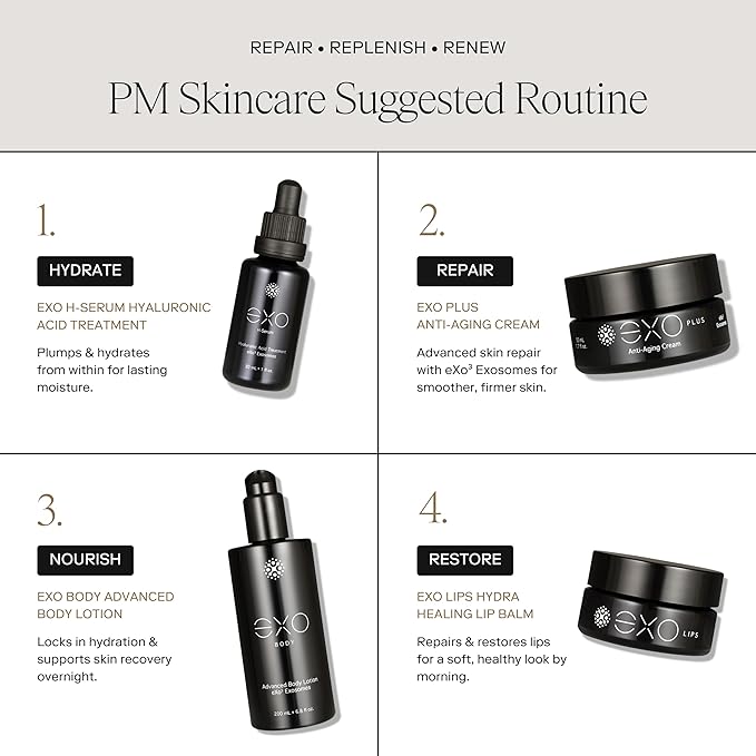 EXO SKIN SIMPLE - EXO H-SERUM™ Exoceuticals Hyaluronic Acid Treatment | Serum for Hydration | Innovative Exosome Skincare Solutions | 30ML (1 fl oz.)-Velvo Beauty