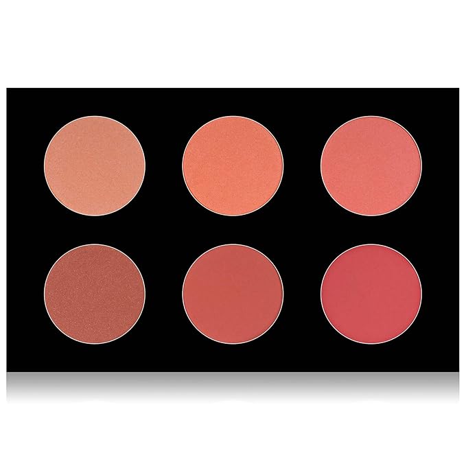 SHANY Shimmer & Matte Warm-Toned Blush Palette - Layer 6 - Refill for the 6 Layer Mini Masterpiece Collection Makeup Set-Velvo Beauty