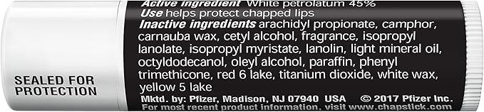 ChapStick Classic Original Lip Balm Tubes, Lip Care - 0.15 Oz (Pack of 12)-Velvo Beauty