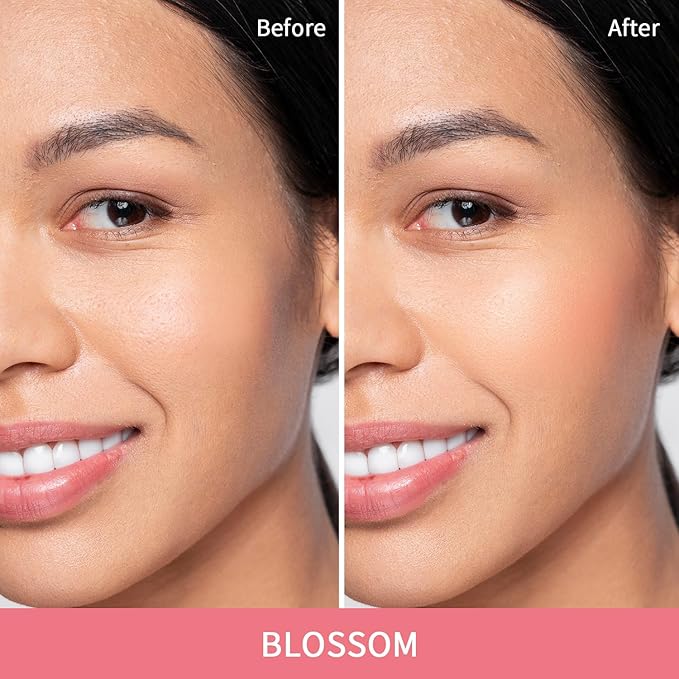 2Pcs Contour Stick Makeup,Cream Blush for Cheeks, Contour Stick + Blush Stick for Dewy Makeup Look,Long-Wear & Hydrating Formula | Contour Stick + Blossom Blush for Light to Light Medium…-Velvo Beauty