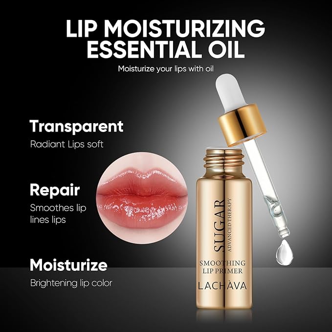 Lip Care Kit with Lip Exfoliator Scrub, Lip Sleeping Mask and Lip Essence Oil for Dry Cracked Lips, Repair and Moisturize Your Lips All Day-Velvo Beauty