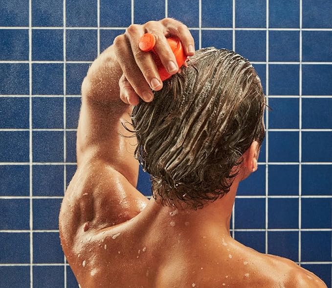 Flakes Anti Dandruff Shampoo and Conditioner Set for Men with Scalp Massager | Dry, Flaky, & Itchy Scalp Shampoo | Sulfate and Paraben Free | Hydrating Shampoo & Moisturizing Conditioner | 9 fl oz-Velvo Beauty