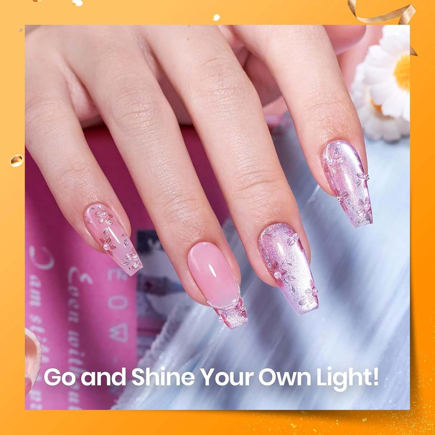 Beetles Top Coat Base Gel & Nail Glue Set-3Pcs No Wipe Top Coat Gel Nail Polish & Base Coat with 9 In 1 Nail Glue Shine Effect Long Lasting Soak Off Uv Light Lamp Diy Gift for Women & Girls-Velvo Beauty