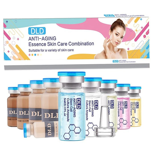 BB Facial Glow Starter Kit Facial Pigment Serum Treatment Kit,Anti-Aging Serum Pigments Set for Micro-needling Skin Treatment 10 Vials 5ml Hyaluronic Acid Ampoule foundation Essence Skin-Velvo Beauty