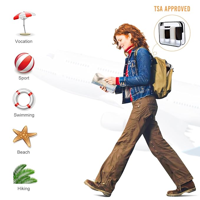 Morfone 16 Pack Silicone Travel Bottles Set for Toiletries TSA Approved Travel Containers Leakproof Squeezable Refillable Accessories 2oz 3oz Travel Essentials for Shampoo Lotion Liquids (BPA Free)-Velvo Beauty