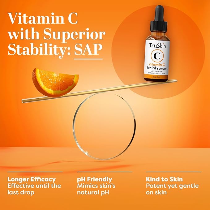 TruSkin Vitamin C Serum For Face – Anti Aging Face Serum with Vitamin C, Hyaluronic Acid, Vitamin E – Brightening Formula – Improve Appearance of Dark Spots, Tone, Fine Lines & Wrinkles, 1 Fl Oz-Velvo Beauty