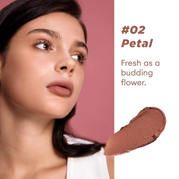 ITY Velvet Matte Finish Lip Stain-Mousse Textured Lip Clay, Conceals Lip Lines, Rich Pigment Lip Tint Lipsticks,2 Pack, 0.14 oz (4g) in Petal, Berrylicious-Velvo Beauty