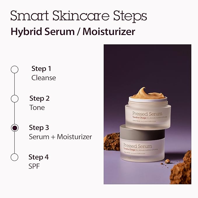 BLITHE Pressed Serum Chaga Mushroom - Advanced Skin Tightening Cream for Face, Face Tightening and Lifting Formula for a Natural Face Lift 0.91 fl oz-Velvo Beauty