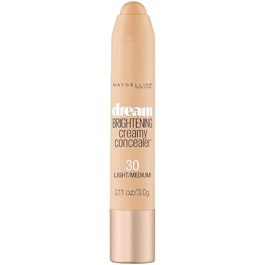 Maybelline Dream Brightening Creamy Concealer, Light/Medium, 0.11 oz.-Velvo Beauty