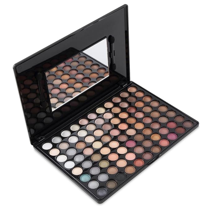 Pro 88 Colors Shimmer and Matte Eyeshadow Palette Eye Shadow Makeup Kit Cosmetic Contouring Kit #1-Velvo Beauty