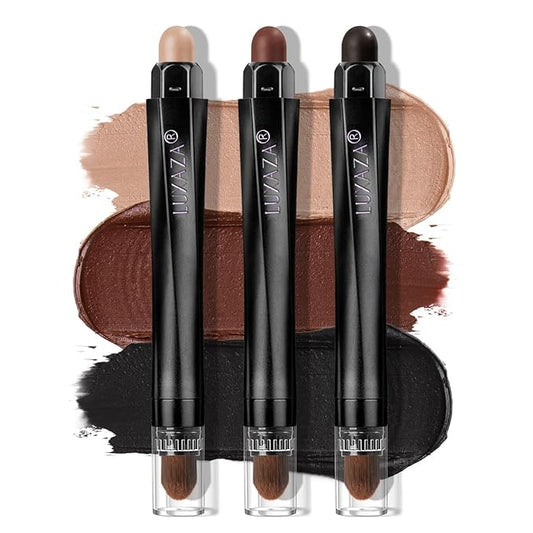 Classic 3PCS Neutral Eyeshadow Stick Makeup Set, Matte Cream Eye Shadow Eyeliner Brightener Pencil Crayon - I2-Velvo Beauty