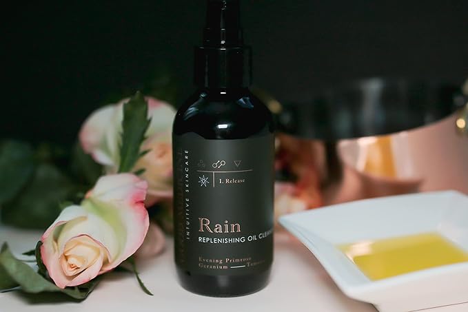 Rain Replenishing Oil Cleanser - Deeply Hydrating Oils - Wash, Clear, & Nourish your Face - Skincare for Women and Men (4 oz)-Velvo Beauty