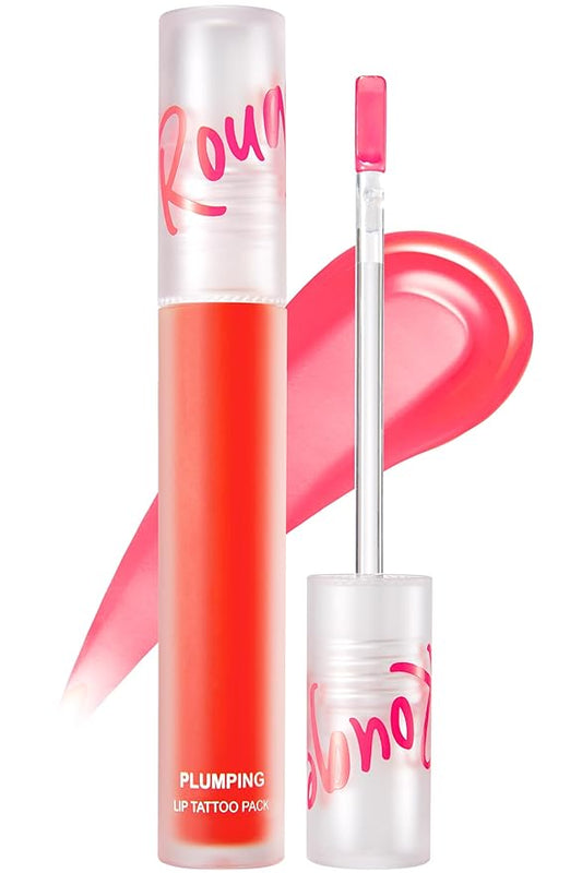 Rouge Star Plumping Lip Tattoo (0.17 oz) - 72-HR Long Lasting Waterproof Peel Off Lip Stain - Transfer-Proof, Non -Sticky Hydrating Matte Lip Tint Tattoo (Pop Pink)-Velvo Beauty