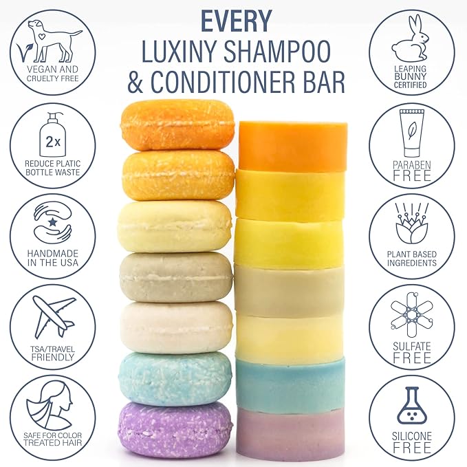 Rosemary Lavender Volumizing Shampoo Bar, Vegan, Sulfate-Free, Made in the USA, with Rice Protein for Fine Hair, Eco-Friendly, Plastic-Free, Up to 60 Washes-Velvo Beauty