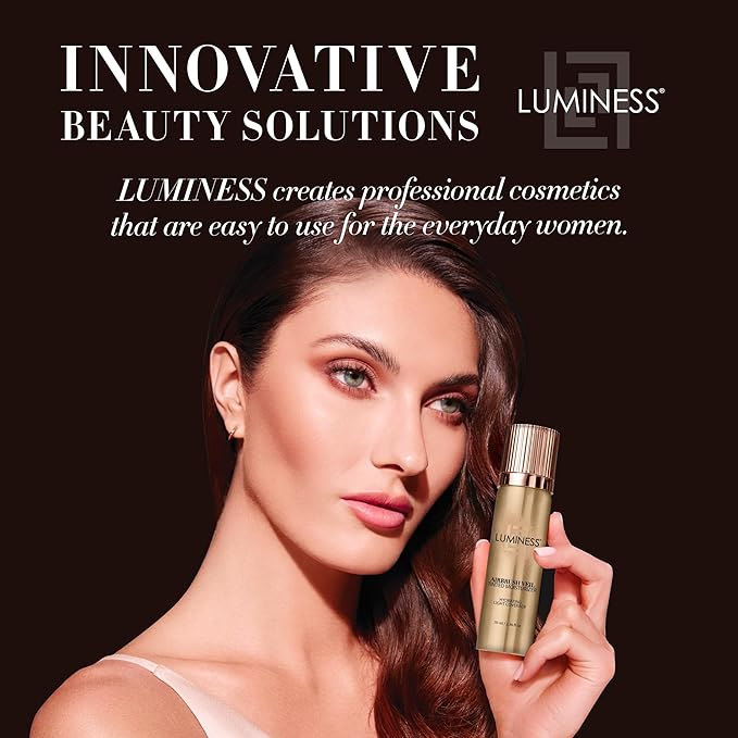 LUMINESS Airbrush Veil Tinted Moisturizer, Tan 100 - Lightweight, Hydrating, & Skin-Plumping Face Moisturizer Spray - Facial Skin Tint with Hyaluronic Acid Ceramides, Glycerin, Aloe & Hydrolyzed Silk-Velvo Beauty