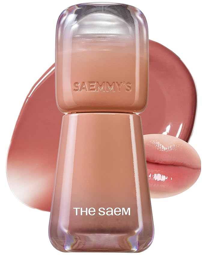 THESAEM Saemmy's Ade Shot Tint - Korean Lip Tint, Water Gel Lip Stain with Plump Glowy Moisturizing Finish, Buildable Radiant Gloss, Long-Lasting Comfort, 0.1 fl.oz. (07 Orange Ceylon)-Velvo Beauty