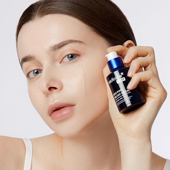 Medicube Zero Pore One-day Serum 1.01 fl.oz - Overnight Resurfacing Serum with Pore Tightening Complex - 15.2% AHA+BHA+PHA & 2% Niacinamide - 10.8% reduction in pore appearance after one day of use-Velvo Beauty
