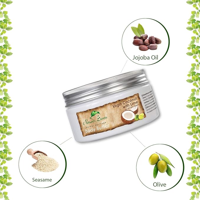 Nature's Secrets Coconut Body Butter with Hyaluronic Acid, Retinol, Jojoba Oil & Viatmin E. Creamy, Ultra-Moisturising. For Dry Skin.-Velvo Beauty