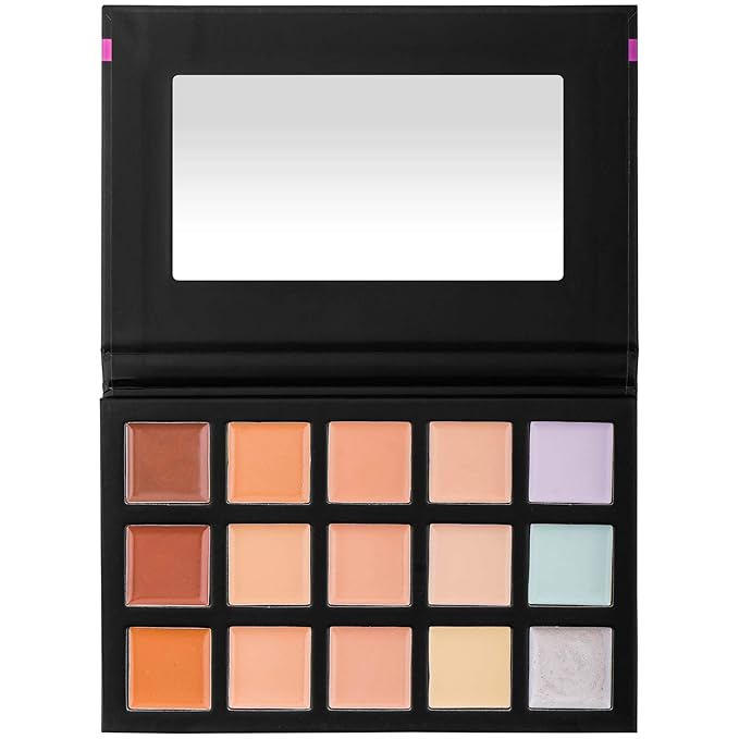 SHANY Cream Concealer Foundation Color Corrector Makeup Palette with Mirror - 12 Color Cosmetics Palette - CONCEALER-Velvo Beauty