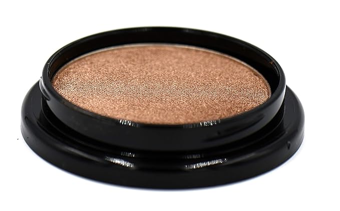 Gilded Frosted Nude Bronze Beige Gold Shimmer Pressed Powder Single Vegan Eyeshadow; Talc, Paraben & Cruelty Free-Velvo Beauty