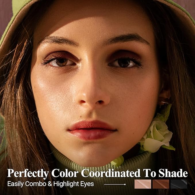 Classic 3PCS Neutral Eyeshadow Stick Makeup Set, Matte Cream Eye Shadow Eyeliner Brightener Pencil Crayon - I2-Velvo Beauty