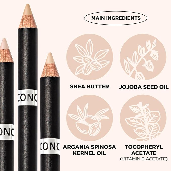 THESAEM Cover Perfection Concealer Pencil – Non Comedogenic spot Eraser - Conceal Blemish,Aging Spot,Acne&Freckle – Multi-Use Under Eye Concealer for Dark Circle,1.4g (0.5 Ice Beige)-Velvo Beauty