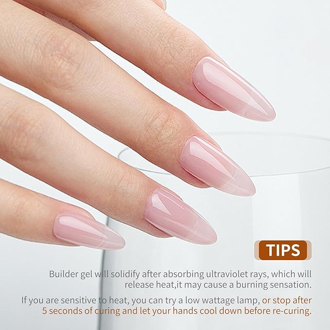 JODSONE Clear Builder Gel for Nails 16.5ml, Nail Strengthener Gel Polish for Thickening, Nail Extension, Apex Building, Repair and Long Lasting Nail Art Design Gift for Women-Velvo Beauty