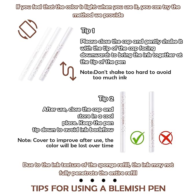 4 Colors Freckle Pen,Waterproof Freckle Makeup Pen,Lightweight Long Lasting Quick Dry Dot Spot Makeup Pen - Light Brown,Natural Coffee,Chestnut,Dark Brown-Velvo Beauty