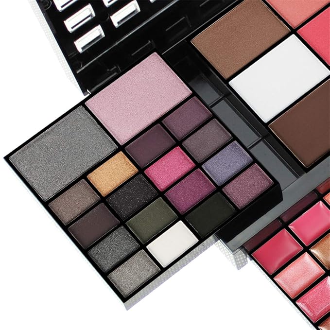 All in One Makeup Kit for Women Full Kit Girls Makeup Gift Sets Xmas Essential Bundle Include Eyeshadow Palette Lipstick Blush Concealer Eyeliner Mascara Foundation Brush Eyebrow Pencil-Velvo Beauty