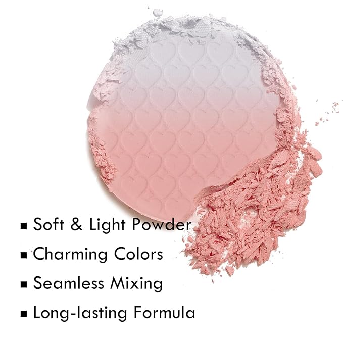Gradient Matte Blush Palette, Blendable Blush Powder for Cheeks, Shape, Contour & Highlight Face for a Naturally Glowing Finish-Velvo Beauty