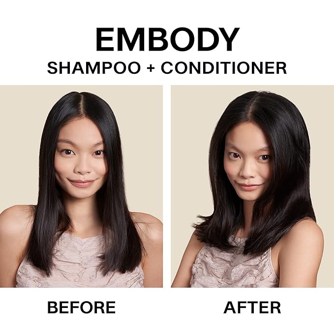 JVN Embody Volumizing Shampoo, Clean, Volume-Boosting Shampoo for All Hair Types, Clarifying, Adds Fullness and Restores Shine, Sulfate-Free, 10 Fluid Ounces-Velvo Beauty
