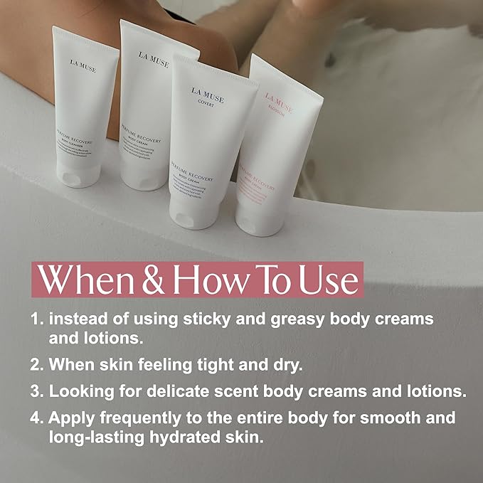 LA MUSE Perfume Body Lotion for Women(Spring Floral) | Body Cream for Women, Dry Skin with Shea Butter, Peptide | Softens & Comforts Sensitive Skin with Silky Smooth Finish, Non-Sticky | 10.14 fl oz-Velvo Beauty