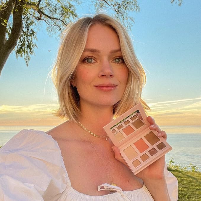Wander Beauty Getaway Eye & Face Palette - Sunkissed (Light/Medium) - Full Face Makeup Palette Enriched With Vitamin E - For Day & Night Looks - 4 Shadows, Highlighter, Blush, and Bronzer - 0.34 fl oz-Velvo Beauty
