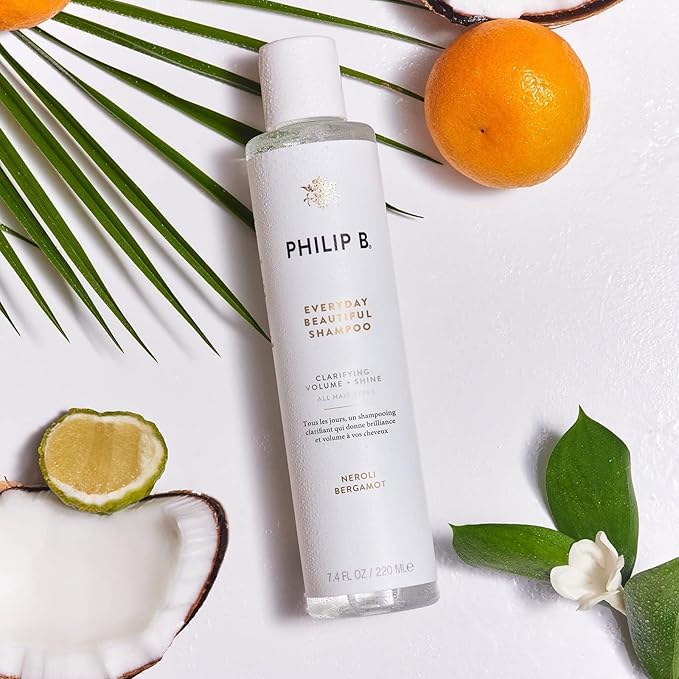 PHILIP B Everyday Beautiful Shampoo - 7.4 fl. oz. (220 ml) - Clarifying, Volumizing and Shine Enhancing, Removes Excess Buildup, Sulfate-Free, Made in USA-Velvo Beauty