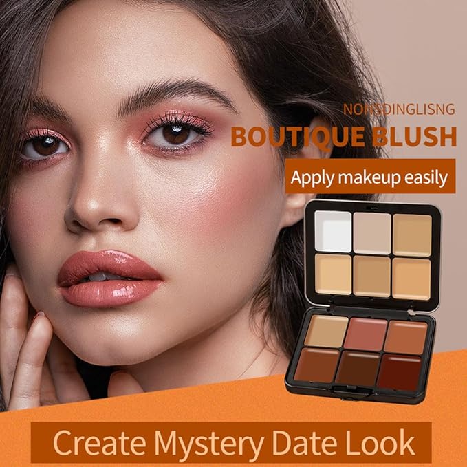 12 Colors Cream Concealer Palette, Long Lasting Full Coverage Correcting Concealer Palette Foundation Camouflage Makeup Contour Palette for or Under Eye Dark Circles, Acne Marks, Facial Spots-Velvo Beauty