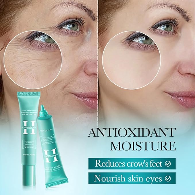 2 PCS Hyaluronic Acid Repair Eye Cream for Dark Circles,Bags Under and Puffiness,Eye Wrinkle Firming Cream Moisturise Repairing Thghten Eye Skin Care-Velvo Beauty