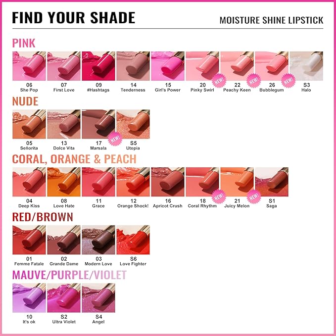 Oulac Shine Orange Lipstick for Women, 2 in 1 Glossy Coral Orange Tinted Lip Balm, Hydrating Lipstick for Dry Lips, Moisture Shine Juicy Finish Vegan 2.2g/0.07oz (18)-Velvo Beauty