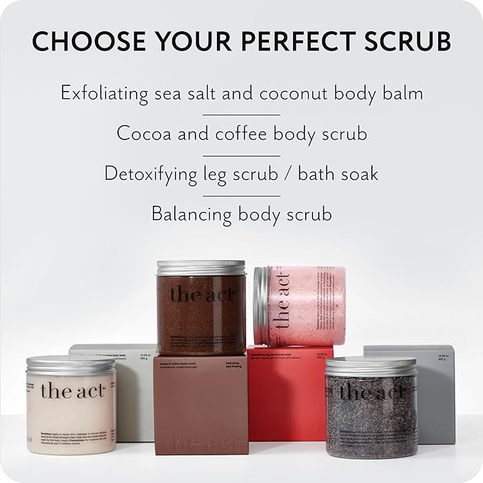 Detox Organic Body Scrub with Himalayan & Sea Salt - Anti Cellulite Nourishing Restores Cleanser Scrubs for Legs, Feet, Hands - Gifts for Women Men, Home Spa Care, Vegan (10.58 Oz, Grapefruit)-Velvo Beauty