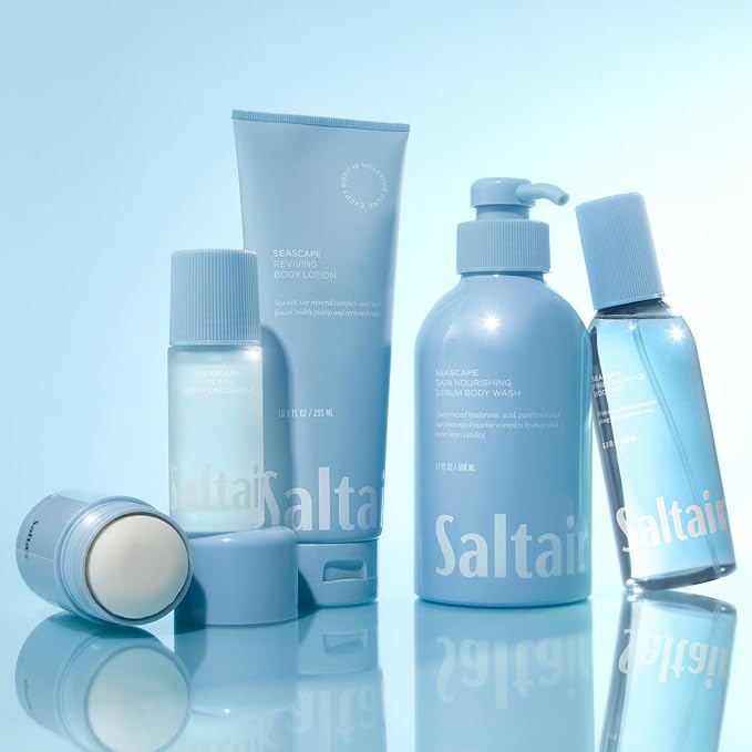 Saltair Body Lotion - 2 Pack Moisturizing Lotion For Dry Skin. Seascape Scented Hydrating Body Cream with Nourishing Moisturizer Formula. Skin Care for Women and Men. 2x 10oz Tubes-Velvo Beauty