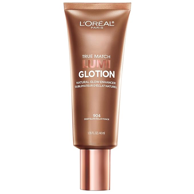 L'Oreal Paris Makeup True Match Lumi Glotion, Natural Glow Enhancer, Illuminator Highlighter, Bronzing Drops For a Sun-Kissed Glow, 904 Deep-Velvo Beauty