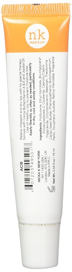 Nicka K Cocoa Butter Lip Therapy, 0.54 Ounce-Velvo Beauty
