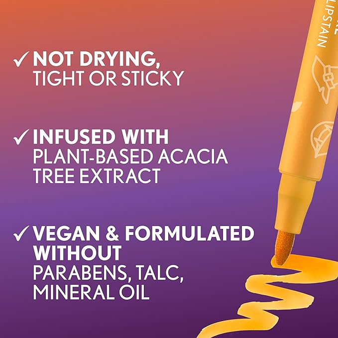 Covergirl Outlast, Sweet & Corny, Lipstain Halloween Limited Edition, Transfer-Proof, Non-Drying, Lightweight, Buildable, 0.05oz-Velvo Beauty