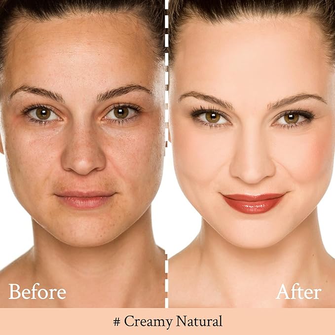 Foundation Balm, Matte Full Coverage Cream Foundation, Mature Skin Foundation, Creamy, Waterproof, Lightweight Face Makeup, 0.99 oz (CREAMY NATURAL)-Velvo Beauty