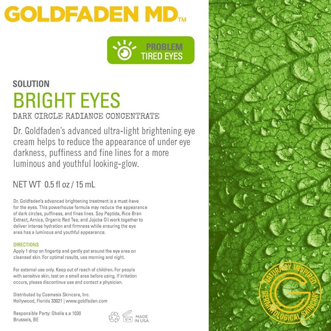 GOLDFADEN MD Duo Kit Bright Eyes and Doctors Scrub for Radiant Healthy Looking Skin-Velvo Beauty