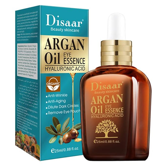 Argan Oil Eye Essence Hyaluronic Acid Anti-Wrinkle Anti-Aging Remove Eyes Pouch 25ml/0.88fl.oz-Velvo Beauty